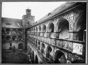 Kulmbach im Hof der Plassenburg