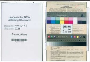 Entnazifizierung Albert Strunk , geb. 03.02.1880 (Schlosser)