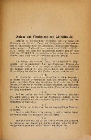 Sammlung der sämmtlichen ortspolizeilichen Vorschriften der kgl. Stadt Ingolstadt