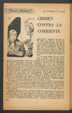 Crimen contra la corriente : Cuento policial