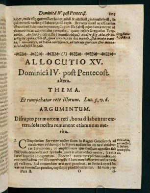 105-110, Allocutio XV.