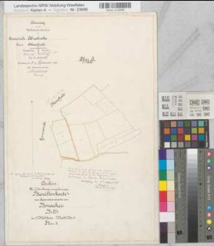 Remblinghausen (Meschede), Teilung der Feldmark Bonacker, Bl.3 Brouillonkarte I Brabecke Flur 3