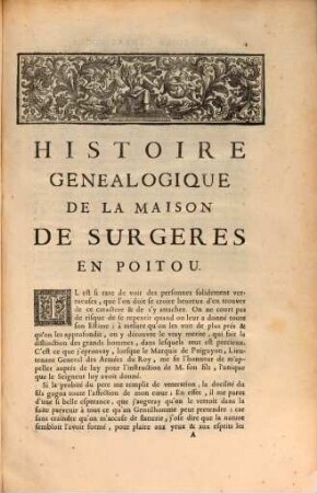 Histoire généalogique de la maison de Surgères