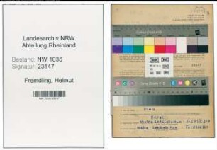 Entnazifizierung Helmut Fremdling , geb. 14.05.1914 (Autoelektriker)