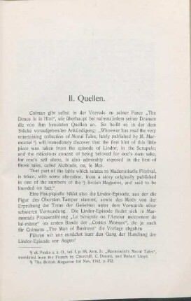 II. Quellen.