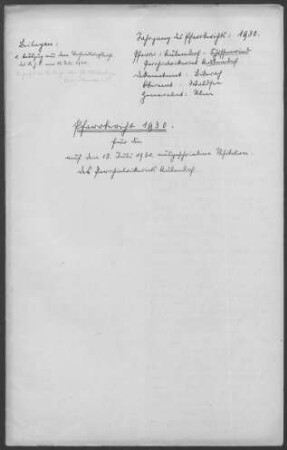 Schussenried, Parochialvikariat Aulendorf mit Diasporaorten: Pfarrbericht 1930