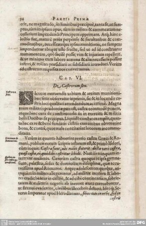 CAP. VI. De Castrorum situ.