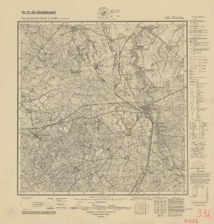 1587 (alte Nr.: 336) Zinten, Topographische Karte 1:25000 (4cm - Karte)