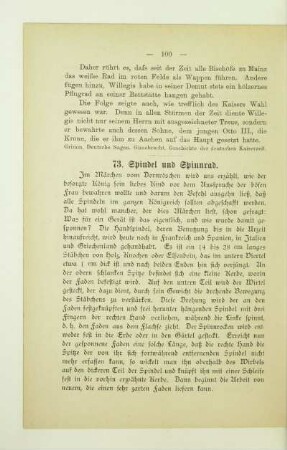 73. Spindel und Spinnrad