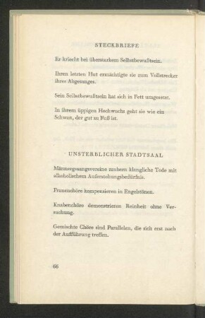 Unsterblicher Stadtsaal