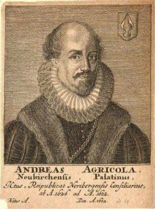 Andreas Agricola aus Neukirchen;. geb. Ende 16. Jahrhundert in Amberg; gest. 1632