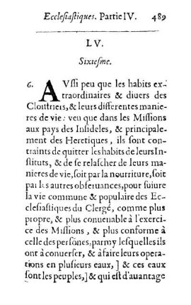 LV. Sixiesme