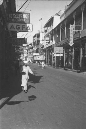 Geschäftsstraße : Straßenszene in Port Said