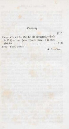 398 Quittung