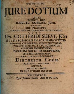 Disp. de iure dotium