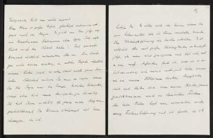 Brief von Clara Jonas an Margarete Hauptmann