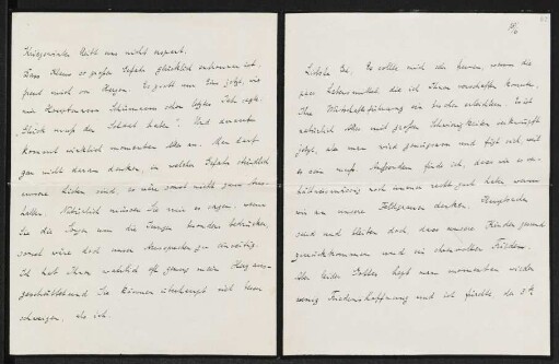 Brief von Clara Jonas an Margarete Hauptmann