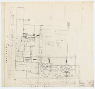 Wohn- und Geschäftshäuser Uhlandstraße / Wilhelmsaue / Berliner Straße, Berlin-Wilmersdorf: Grundriss 1. Obergeschoss 1:100