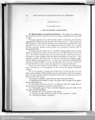 Section V. Paper-Machines.