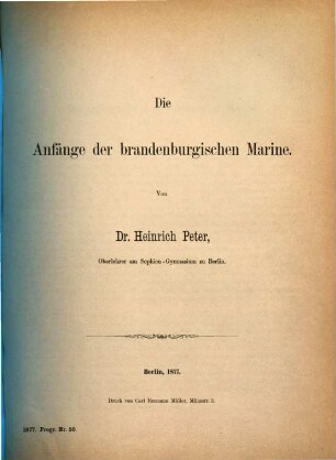 Jahresbericht. 1876/77