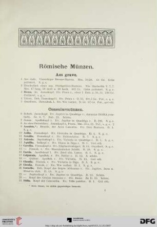 Römische Münzen (Nr. 1-2101)
