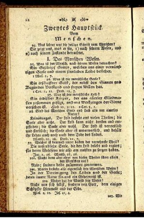 Zweytes Hauptstück. Vom Menschen.