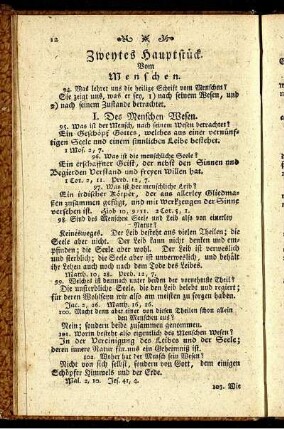 Zweytes Hauptstück. Vom Menschen.