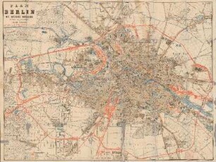 Plan von Berlin : mit nächster Umgebung : Beilage zum Berliner Adressbuch 1888