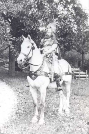 Hermannsschlachtfeier im August 1909 / Festzug. Detmold. Kernstadt. Papierabzug