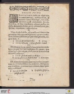 Thesis prima