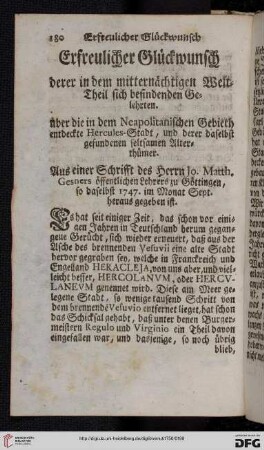 Erfreulicher Glückwunsch derer in dem mitternächtige Welt-Theil sich befindenden Gelehrten [...]