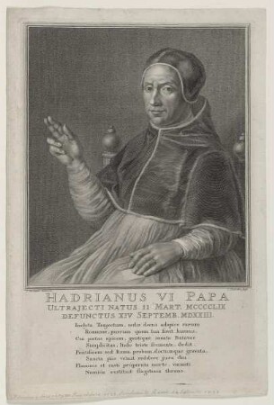 Bildnis des Hadrianus VI. Papa