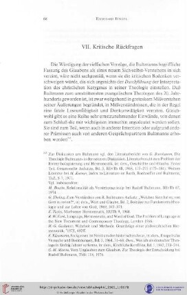 VII. Kritische Rückfragen