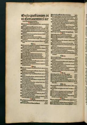 214v-218r, Ordo questionum diui Bonauenture in tertium librum sententiarum