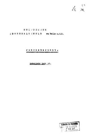 1935/36: Jahresbericht des Schuljahres ... - 1935/36