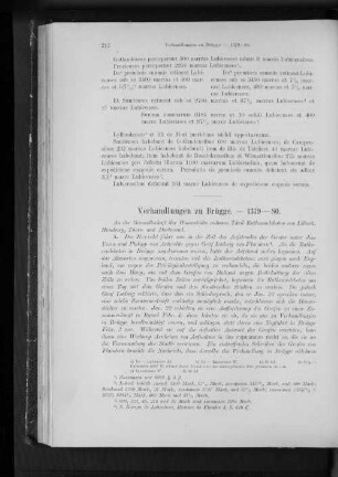 Verhandlungen zu Brügge. - 1379-80.