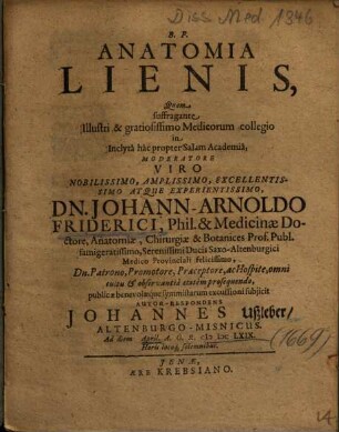 Anatomia Lienis