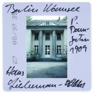 Berlin, Liebermann Villa : Haupteingang Haus
