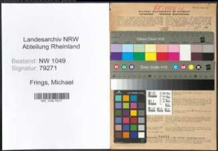 Entnazifizierung Michael Frings , geb. 01.01.1897 (Angestellter)