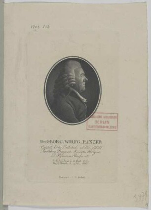 Bildnis des Georg Wolfg. Panzer