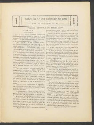 Isabel, la de los cabellos de oro : Novela. Capítulo III - (Continuación)