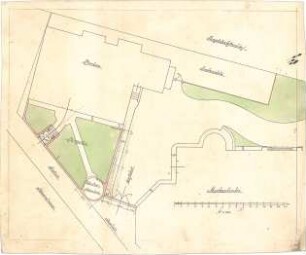 Dolmetsch, Heinrich; Stuttgart; Markuskirche - Pfarrgarten (Lageplan)