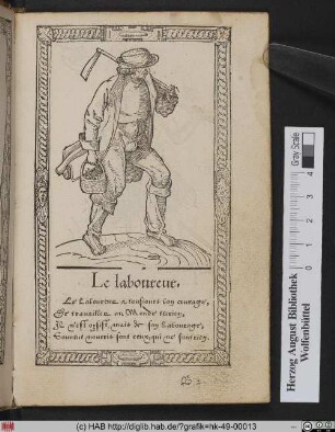 Le laboureur [Recueil de la diversité des habits, Kleidung eines Arbeiters]