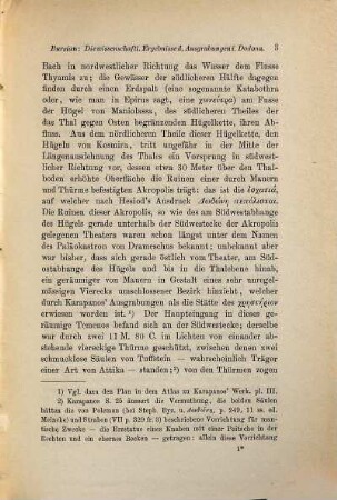 Die wissenschaftlichen Ergebnisse der Ausgrabungen in Dodona