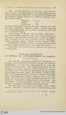 Ueber eine neue Methode zur Erhöhung der Lichtempfindlichkeit des Asphaltes