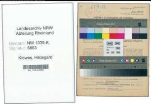 Entnazifizierung Hildegard Klewes , geb. 24.05.1910 (Jugendleiterin)