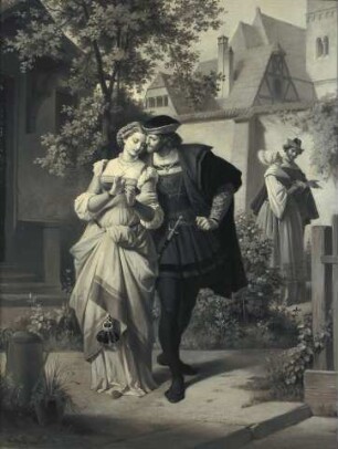 Faust und Gretchen, Marthe und Mephisto im Garten