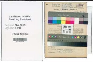 Entnazifizierung Sophie Ettwig , geb. 11.11.1903 (Geschaeftsfuehrerin)