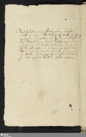[Brief des Johann Gottlob von Staupitz an die Landstände im Markgrafentum Oberlausitz, Bautzen 1720]