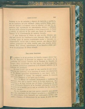 Dos actos honrosos